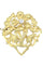 Broche BROCHE ART NOUVEAU FLEURS ET DIAMANT 58 Facettes 057141