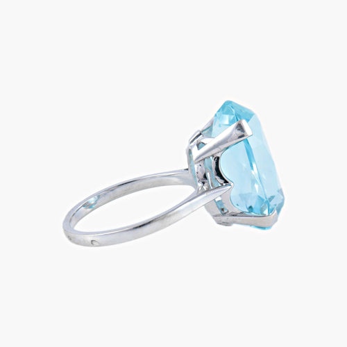 Bague 55 Bague Topaze bleue 58 Facettes
