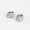 Boucles d'oreilles Créoles en or gris, diamants 58 Facettes
