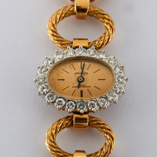 Montre Vacheron Constantin pour Chaumet - Montre Or et Diamants 58 Facettes