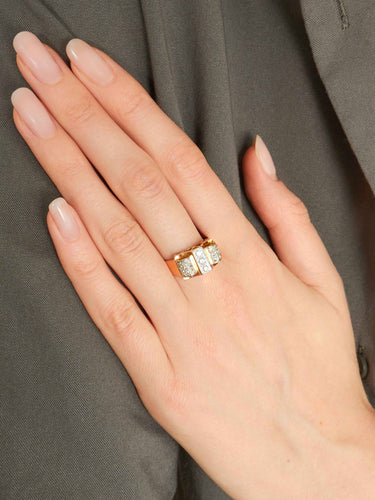 Bague Bague Tank Diamants 58 Facettes