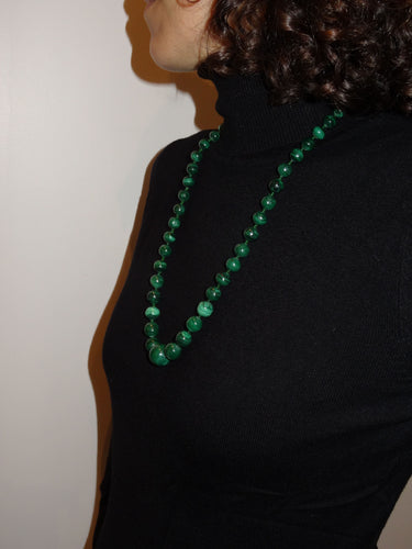 Collier Collier en malachite en chute 58 Facettes