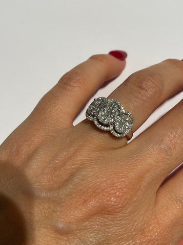 Bague 54 bague ovale trilogie 58 Facettes