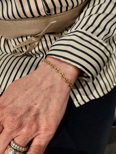 Bracelet Bracelet maille grains de café en Or jaune 58 Facettes 082291