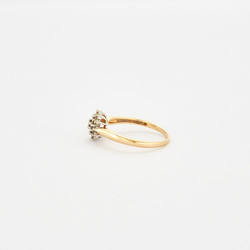 Bague 54.5 Bague Fleur 2 Ors Diamants 58 Facettes 63/2