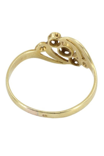 Bague 61 BAGUE PERLES ET DIAMANTS ART NOUVEAU 58 Facettes 049661