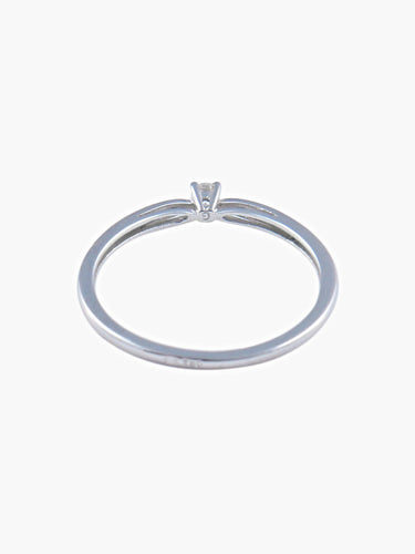Bague Bague COMPLICE Solitaire Or blanc 58 Facettes