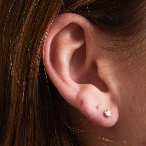 Boucles d'oreilles Boucles d'oreilles or jaune diamant 58 Facettes