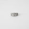 Bague 57 Bague bandeau or blanc et diamants 58 Facettes