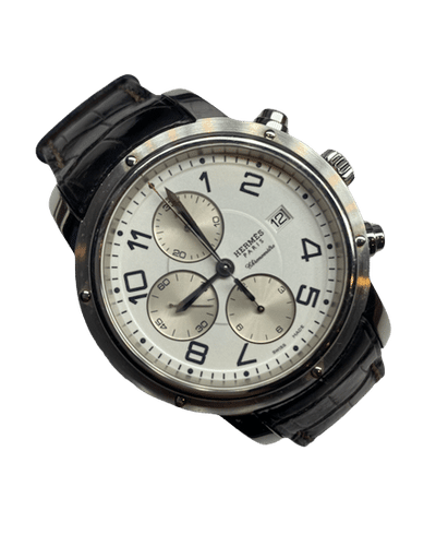Montre MONTRE HERMES CLIPPER CHRONOGRAPHE AUTOMATIQUE 58 Facettes