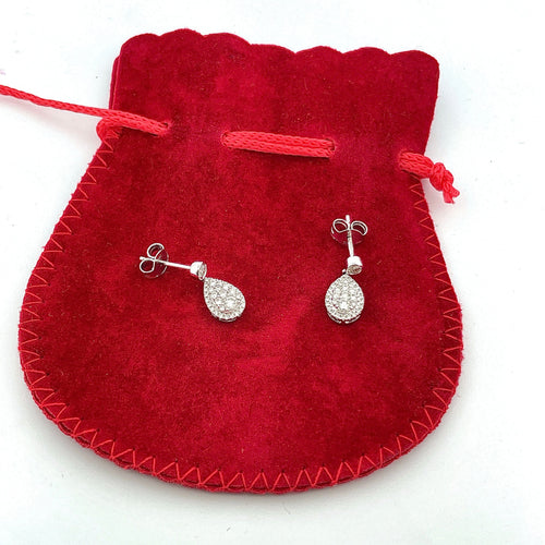 Boucles d'oreilles Boucles d’oreilles diamants forme goutte 58 Facettes