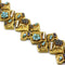Bracelet Bracelet Or, Diamants, Saphirs et Turquoises 58 Facettes 220262R