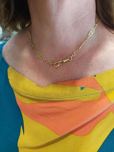 Collier COLLIER CHAINE DE MONTRE FILIGRANE 58 Facettes 068061