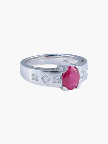 Bague 52 Bague Rubis et Diamants 58 Facettes