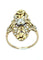 Bague Bague Art Nouveau or et diamants 58 Facettes