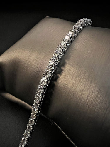 Bracelet Bracelet tennis Or blanc et Diamants 58 Facettes