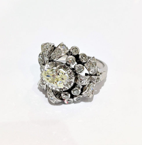 Bague 55 Bague années 50 diamants 58 Facettes 1-775/2