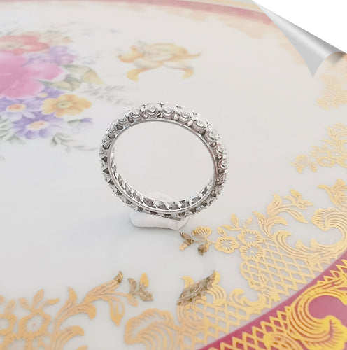 Bague Alliance Américaine Platine Diamants 1,50 ct 58 Facettes AA 1511