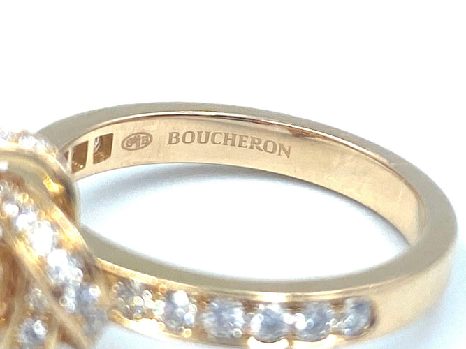 Bague Bague BOUCHERON Pivoine Or rose & diamants 58 Facettes