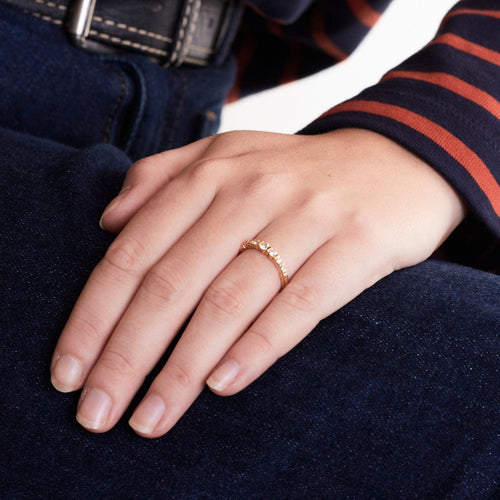 Bague Bague jarretière diamants 58 Facettes