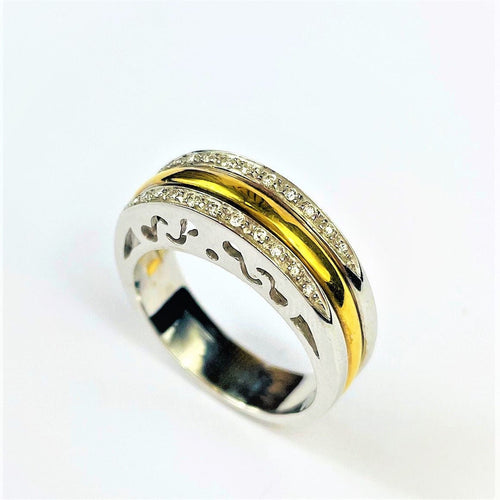 Bague Bague Pavage Diamants 2 ors 58 Facettes 20400000652