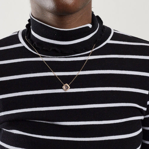 Collier FRED – Collier PAIN DE SUCRE Quartz rose 58 Facettes