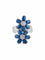 Bague 52 Bague Fleurs Saphirs Diamants 58 Facettes