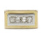 Bague 53 Bague Tank - Or, Platine & Diamants 58 Facettes 230028SP