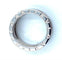 Bague BVLGARI. Bague B.Zéro 1 or blanc 18K 58 Facettes
