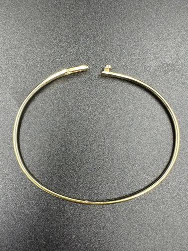 Bracelet DINH VAN. Bracelet Serrure Jonc or jaune et diamant 58 Facettes