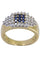 Bague 56 BAGUE PAVAGE SAPHIRS ET DIAMANTS 58 Facettes 057021