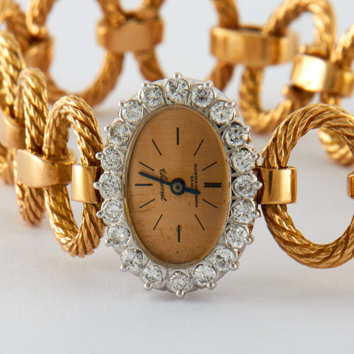 Montre Vacheron Constantin pour Chaumet - Montre Or et Diamants 58 Facettes