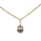 Collier Collier en or jaune, perle grise 58 Facettes 210002SP