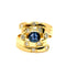 Bague Bague Saphir diamants or jaune 58 Facettes 2563