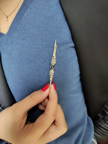 Broche Broche-barrette 1900 Art Nouveau 58 Facettes 498