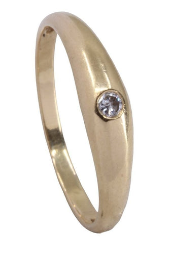 Bague 54 BAGUE JONC ANGLAIS DIAMANTS 58 Facettes 076051