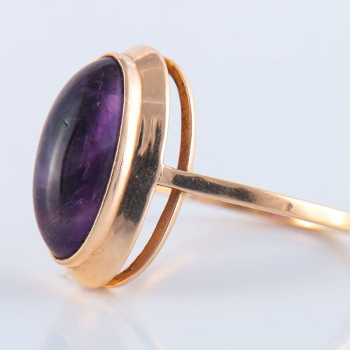 Bague 58 Bague Améthyste cabochon 58 Facettes JE4