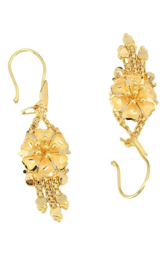 Boucles d'oreilles BOUCLES D'OREILLES PENDANTES FLEURS 58 Facettes 053161