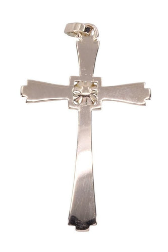 Pendentif Croix ancienne en or jaune, perle 58 Facettes 061481