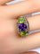 Bague 58 Bague péridots et améthyste 58 Facettes AB247