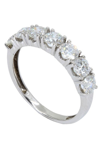 Bague DEMI ALLIANCE DIAMANTS 58 Facettes 048881