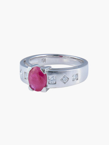 Bague 52 Bague Rubis et Diamants 58 Facettes