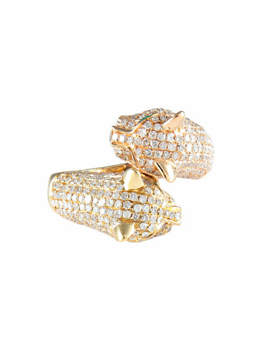 Bague 52 Bague Panthères Diamants 58 Facettes