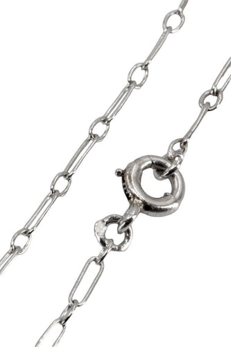 Collier CHAINE MAILLE RECTANGULAIRE ALTERNÉE 58 Facettes 049931