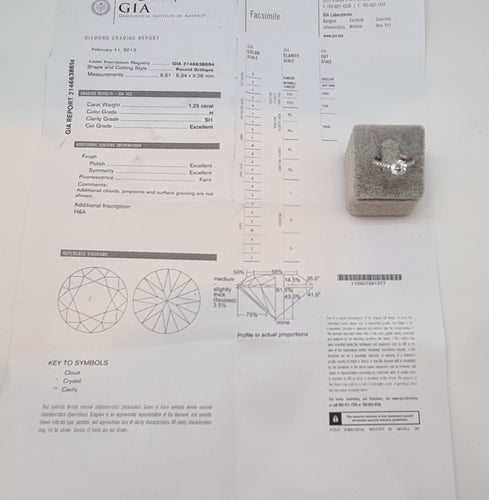 Bague 53 Bague en Or blanc & diamants 58 Facettes