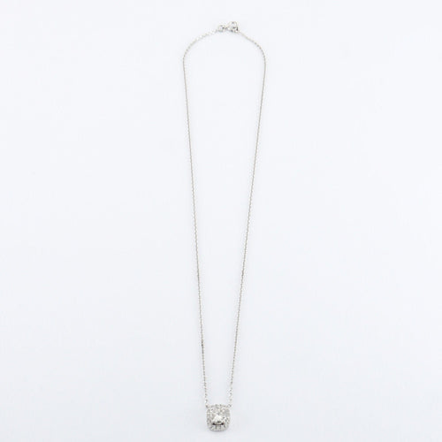 Collier Collier en or blanc diamants naturels 58 Facettes