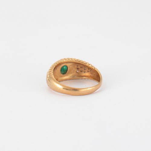 Bague Bague jonc Emeraude & Diamant 58 Facettes