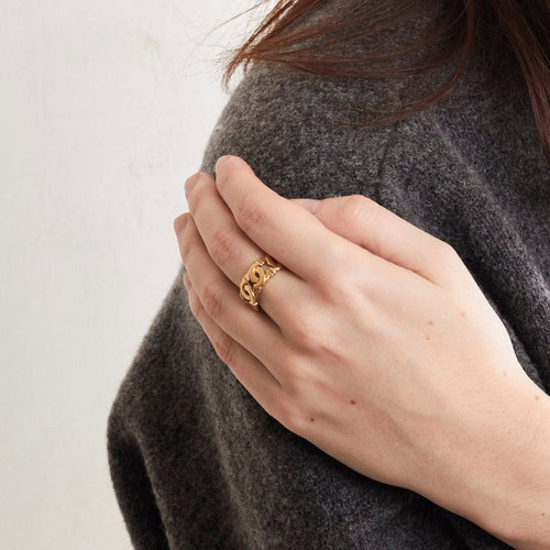 Bague 53 CARTIER - Bague C de Cartier 58 Facettes 230496