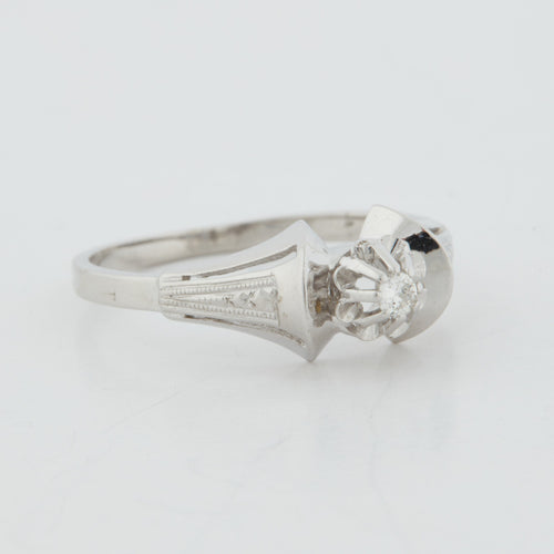 Bague 57 Bague Art Déco Or blanc Diamant 58 Facettes RÉF 11044/19