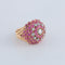 Bague 51 Bague boule or rose et pierres 58 Facettes